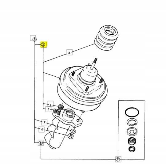 POMPKA HAMULCOWA SERVO JCB KOPARKO LADOWARKA Machine type Backhoe loader