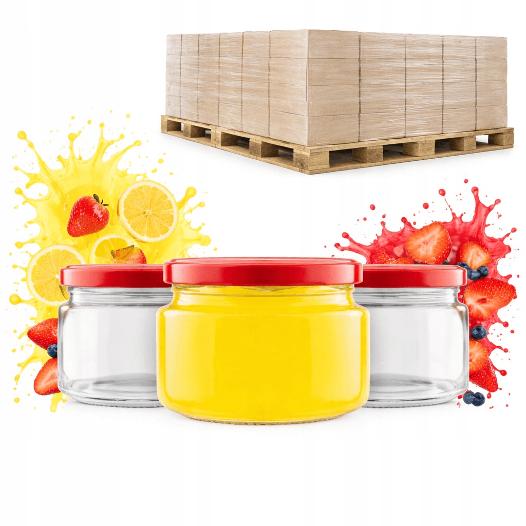 Paleta 4394 szt Słoik Szklany Poma 265ml na miód próbki świeczki dżem