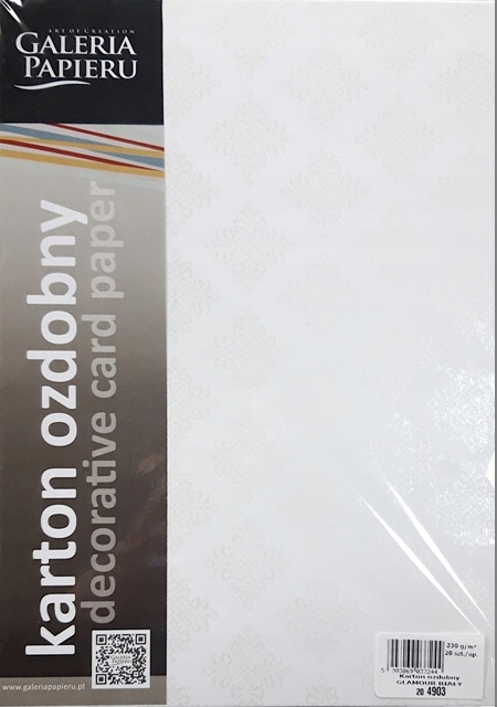 

Karton ozdobny Glamour A4 230g Biały 204903