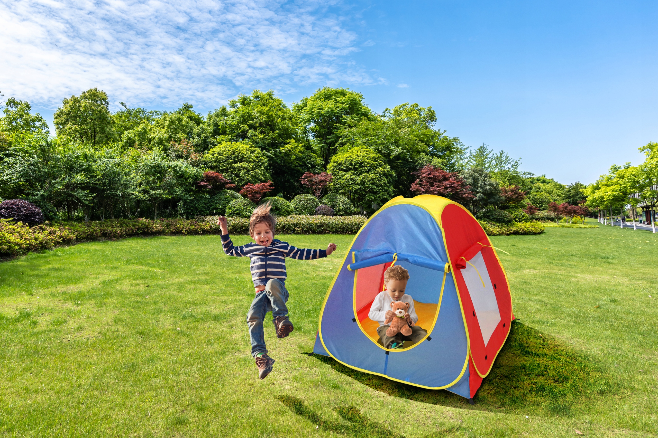 DUŻY NAMIOT KEMPINGOWY PLAŻOWY SAMOROZKŁADAJĄCY AUTOMATYCZNY BAZA Wiek dziecka 0 +