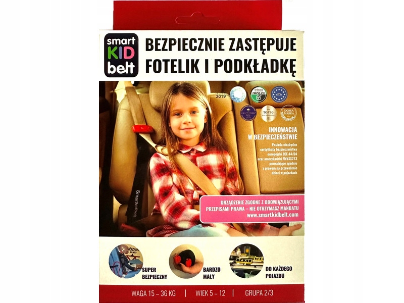 Pas do samochodu SMART KID BELT - 2 szt.