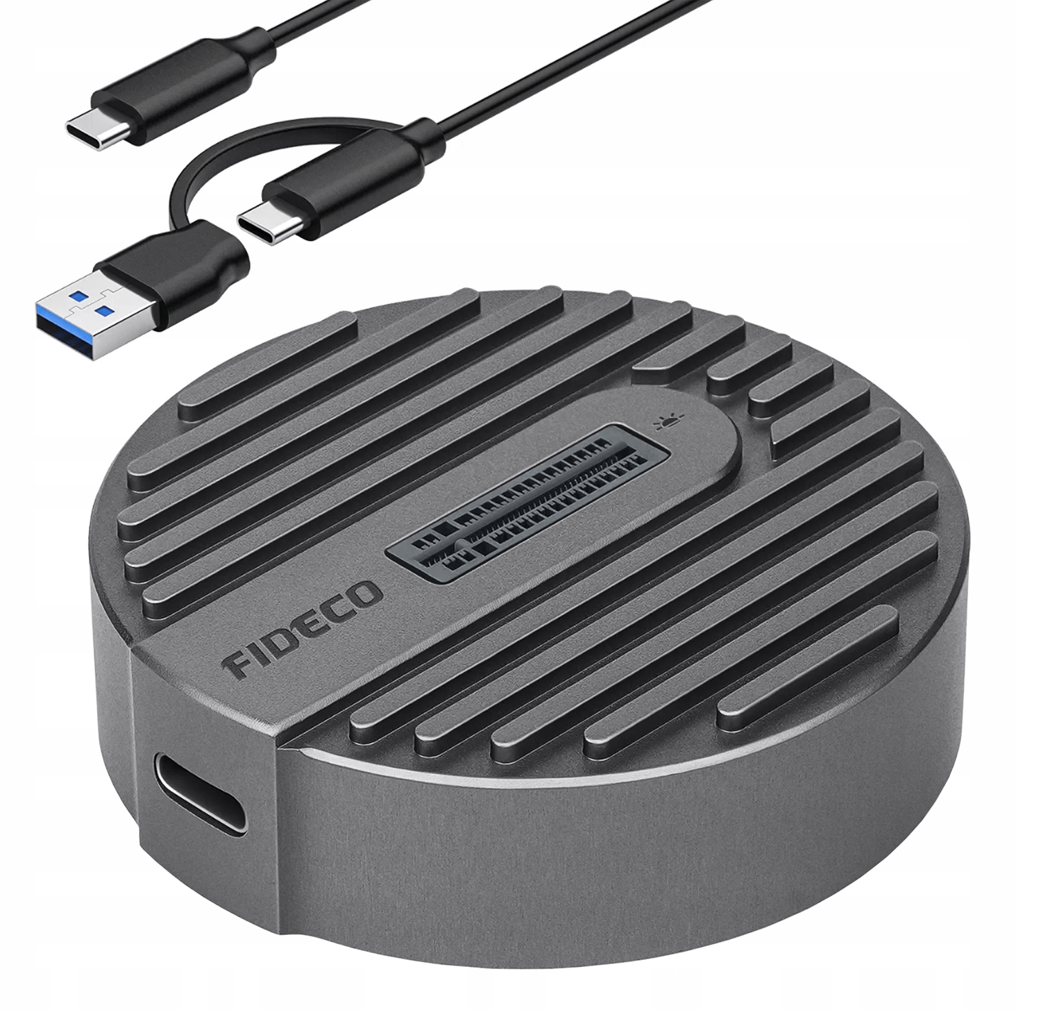 Adaptér Ssd Nvme Pcie Sata Ngff 2V1 Kapsa Disk M.2 Usb 3.2 Usb-c 10 Gb/s