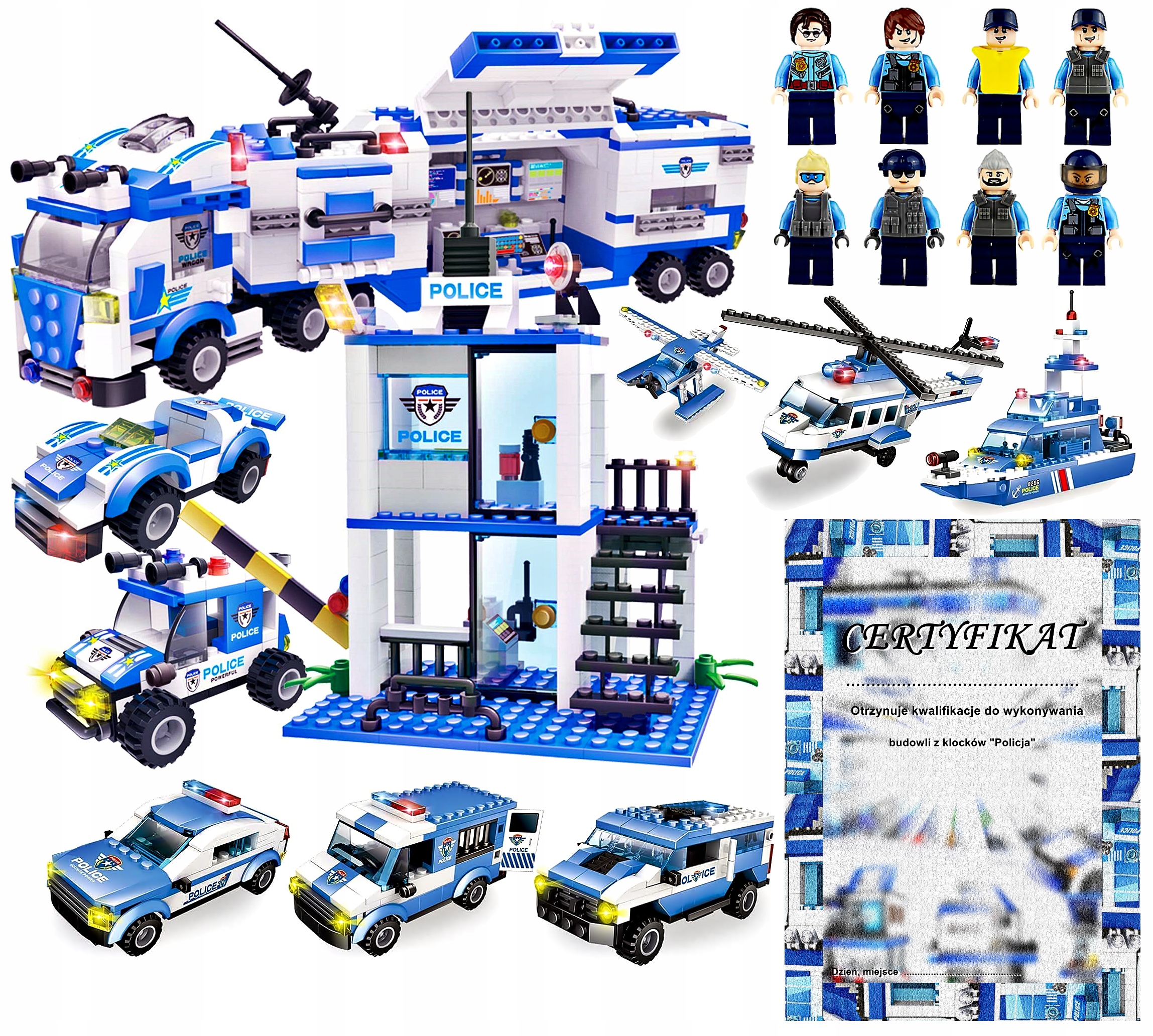 

Klocki konstrukcyjne Policja 762el Mobilna BAZA1