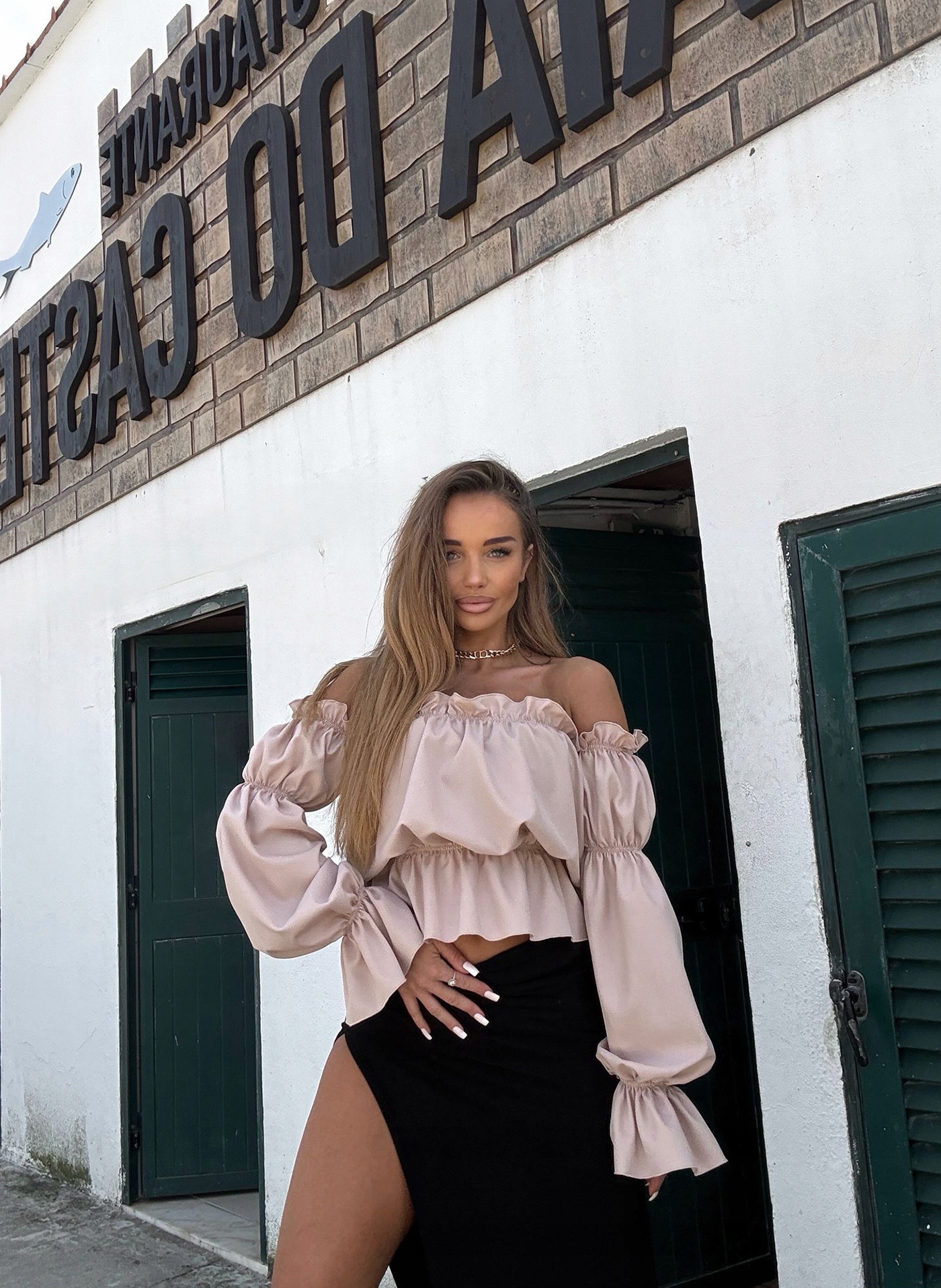 Dámská španělská halenka Marbela v béžové barvě Agatha Studio One Size