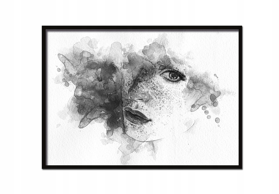 

Obraz Plakat W Ramie 53x73 cm Twarz 4 P537 poziom