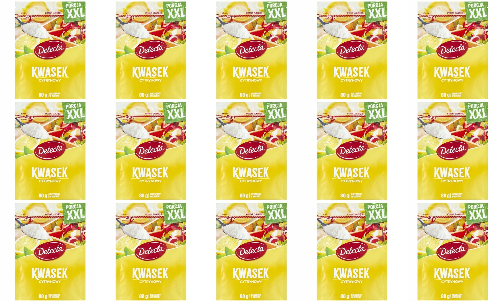 15x 80g Delecta Kwasek cytrynowy Karton