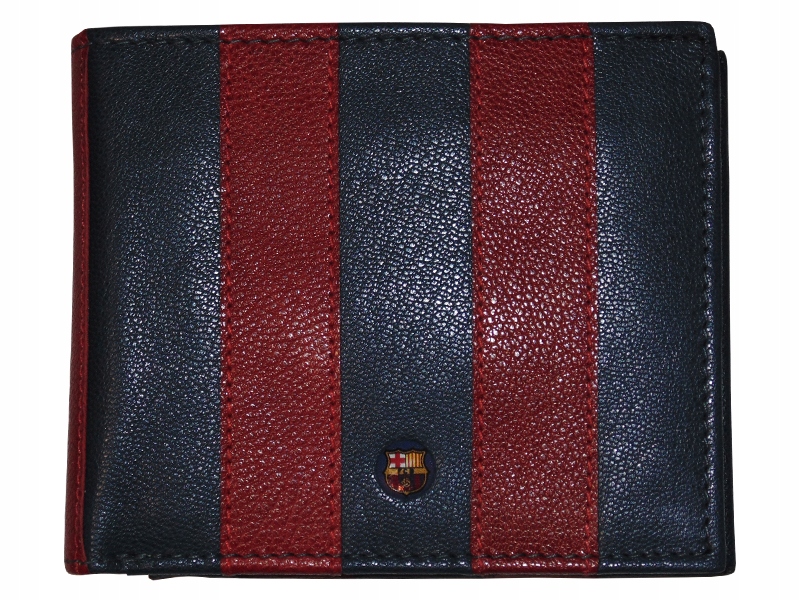 Fc Barcelona Skórzany Portfel Klubowy Two Colors Skóra Naturalna