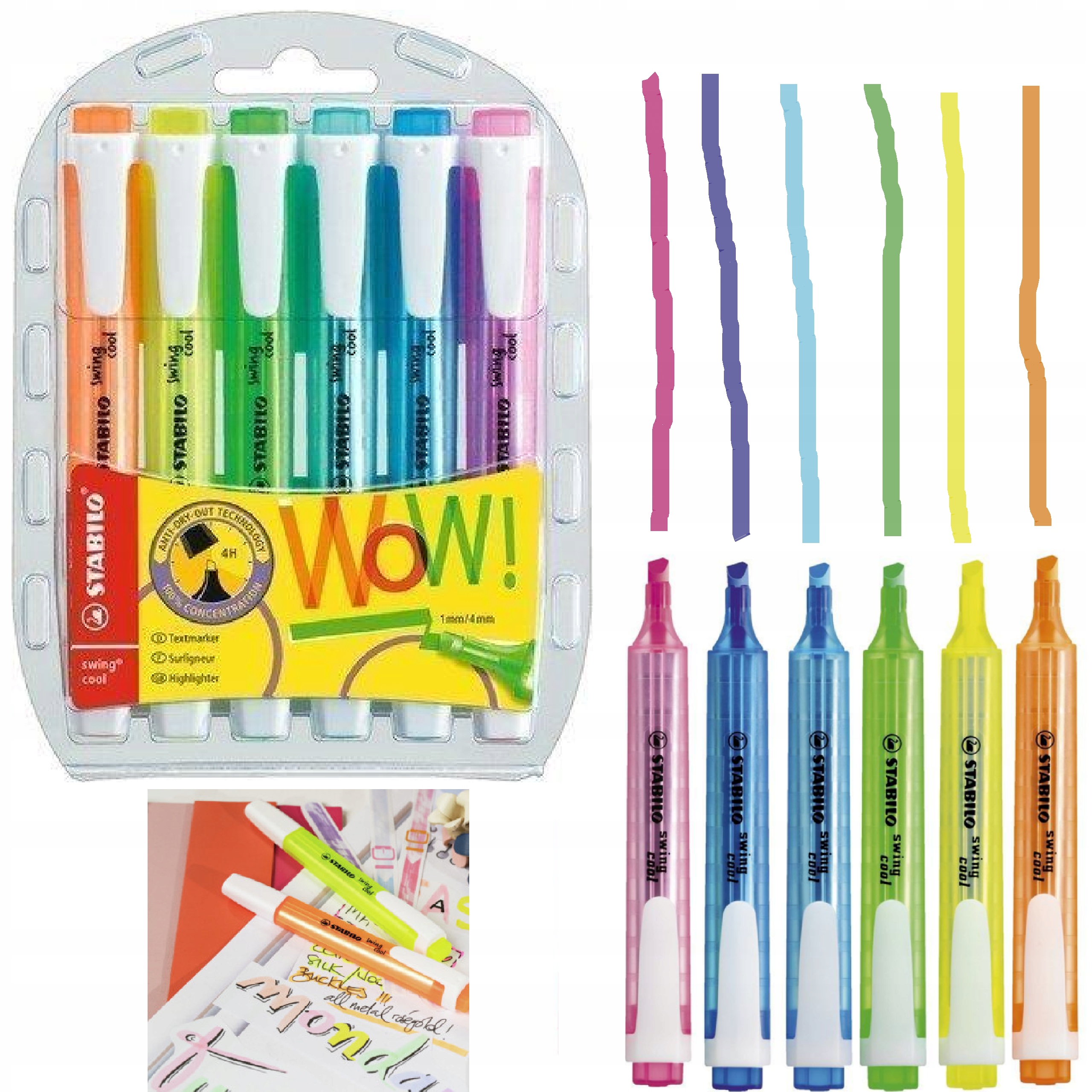 STABILO ZAKREŚLACZ SWING COOL NEON 6 KOL.