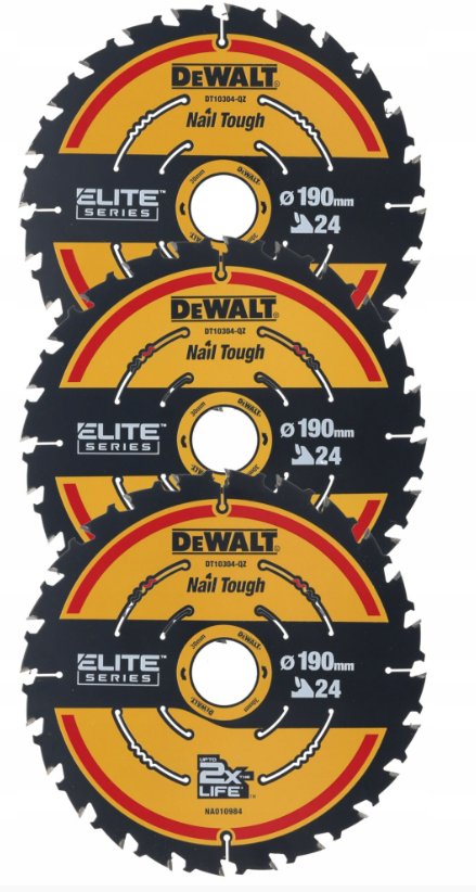 Dewalt Tarcza pilarska Ex do pilarek sieciowych 190 x 30mm 3szt. (DT10399)