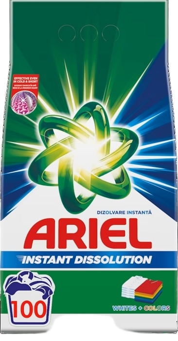 Levně Ariel prášek na barevné prádlo a bílé barvy 2x7,5 kg 200 Praní