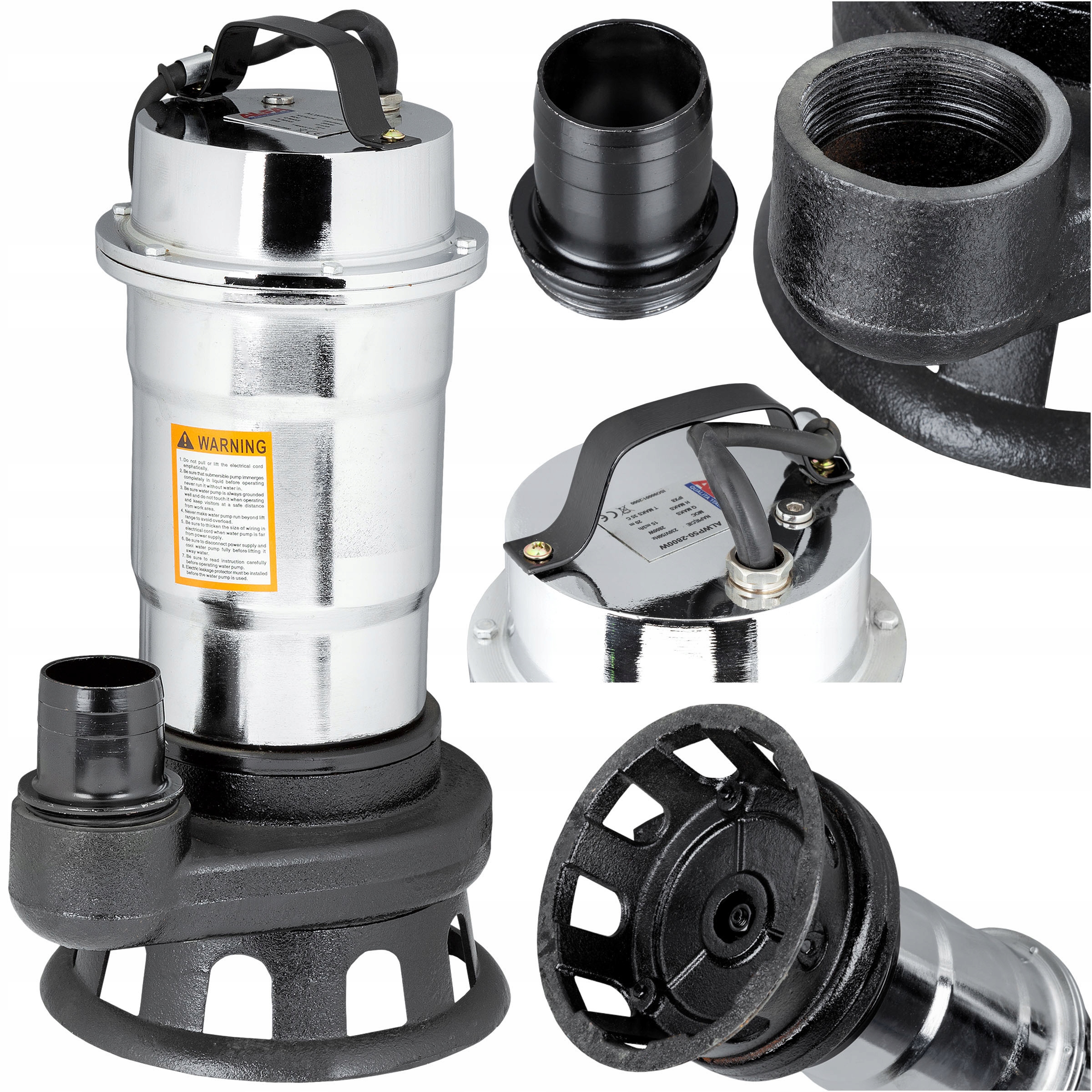 Pompa Pompy Do Wody Czystej Brudnej Szamba Rozdrabniacz Zatapialna Wydajna