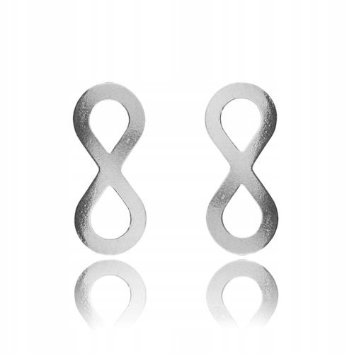 

Srebrne kolczyki infinity nieskończoność srebro925
