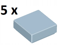 

Lego Sand Blue Tile 1 x 1 3070b 5szt