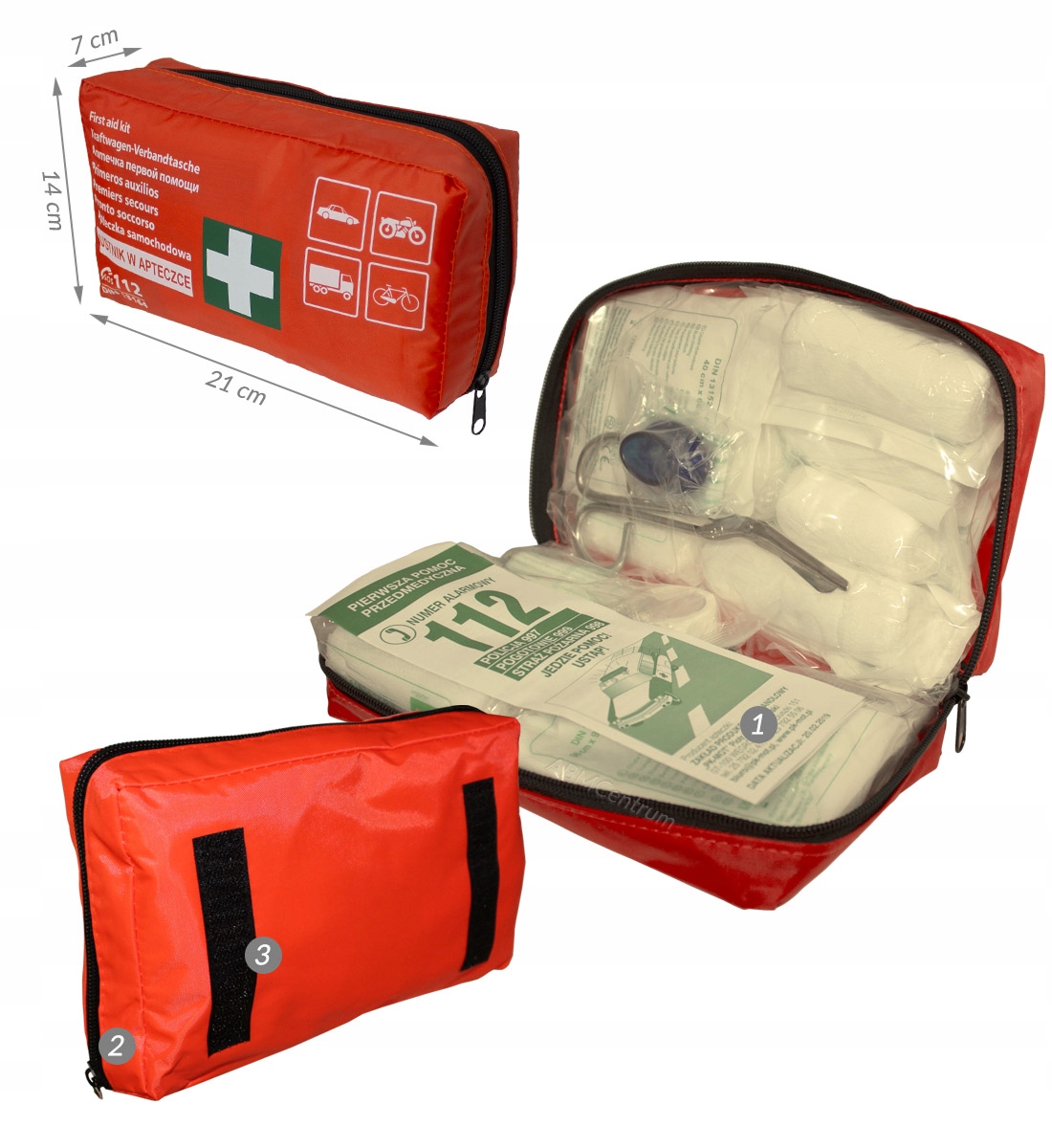 APTECZKA POMOCY TURYSTYCZNA ROWEROWA Z USTNIKIEM EAN (GTIN) 5907610204772
