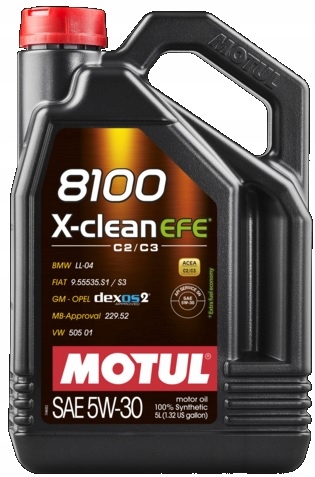 

Olej 5W30 5L 8100 X-clean Efe Motul