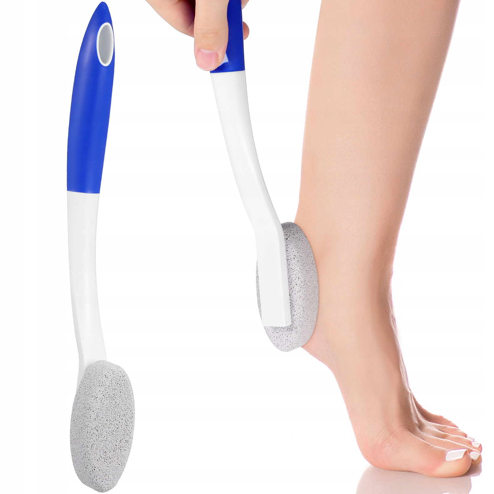 SZCZOTKA DO KĄPIELI Z DŁUGĄ RĄCZKĄ I PUMEKSEM SKUTECZNE OCZYSZCZANIE STÓP