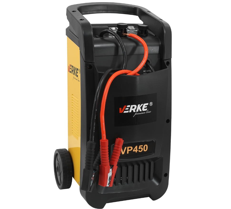 PROSTOWNIK ROZRUCH SAMOCHODOWY ŁADOWARKA DO AKUMULATORÓW 450 VERKE Model V80019
