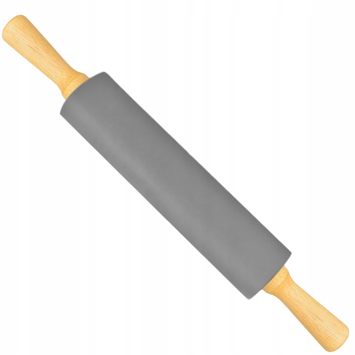 

Wałek Silikonowy Obrotowy Do Ciasta 39 CM Szary