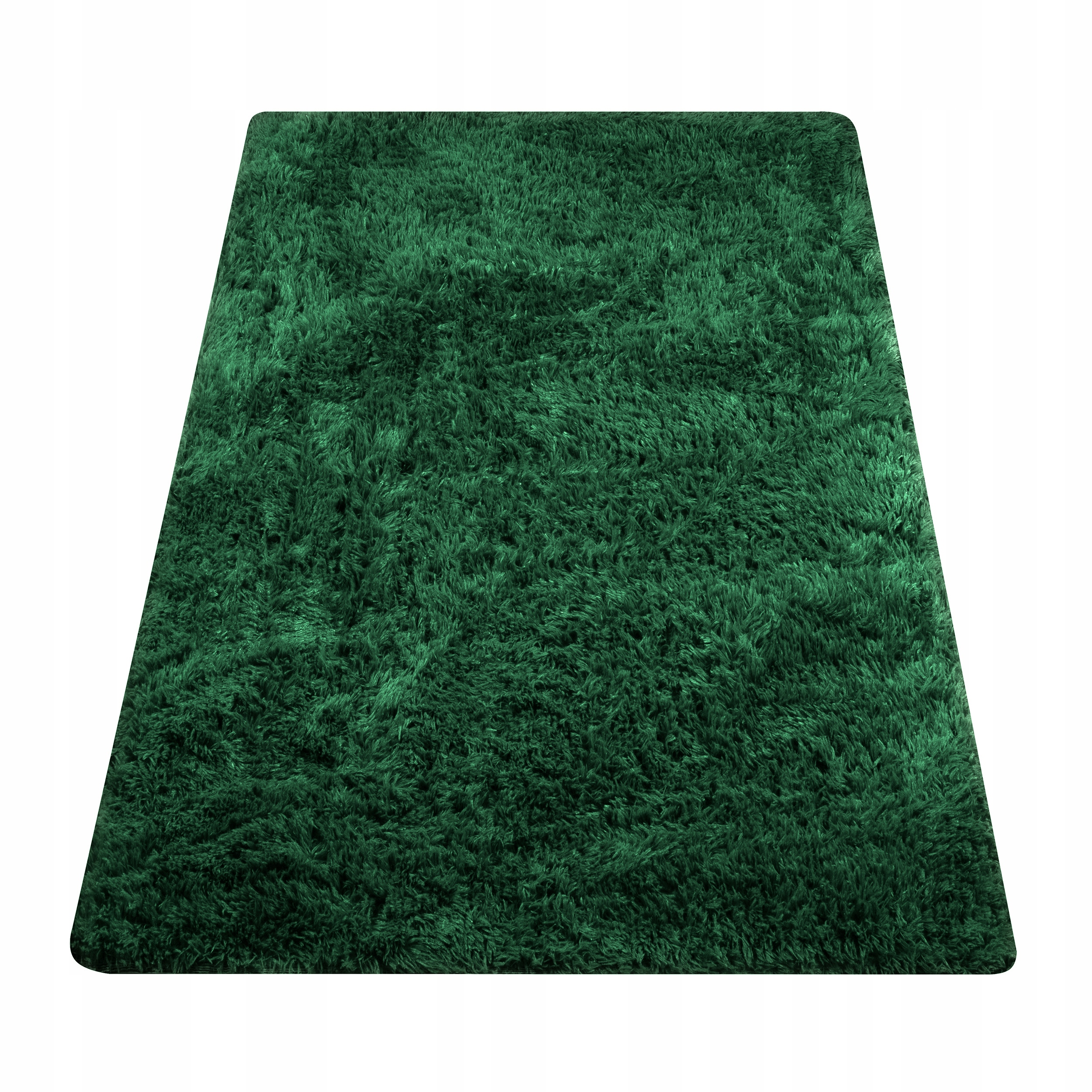 Koberec Shaggy Zelený 120 X 170 CM Měkký, Plyšový, Nadýchaný, Lemovaný Kožešinou