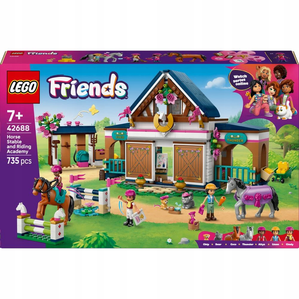 Lego Friends Hřebčín a jezdecká škola 42688