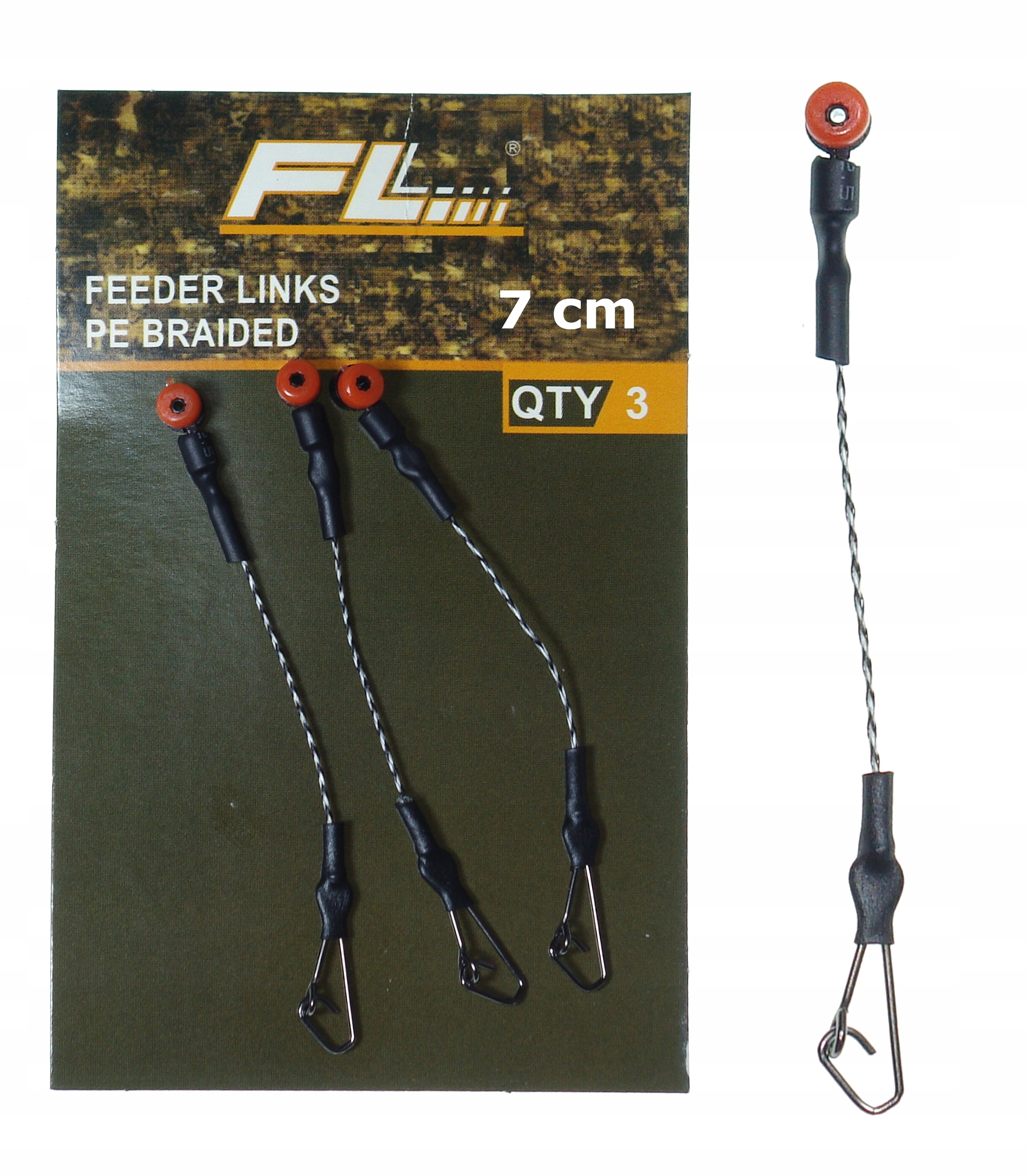 

Łącznik koszyka feeder link skrętka plecionka 7 cm