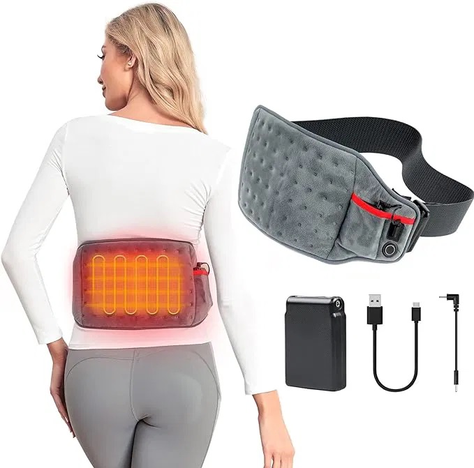 Bezprzewodowy pas grzewczy Kintiwe HP-A01 szary