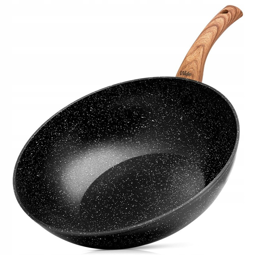 Granitová woková pánev Granitica Wood 32 cm