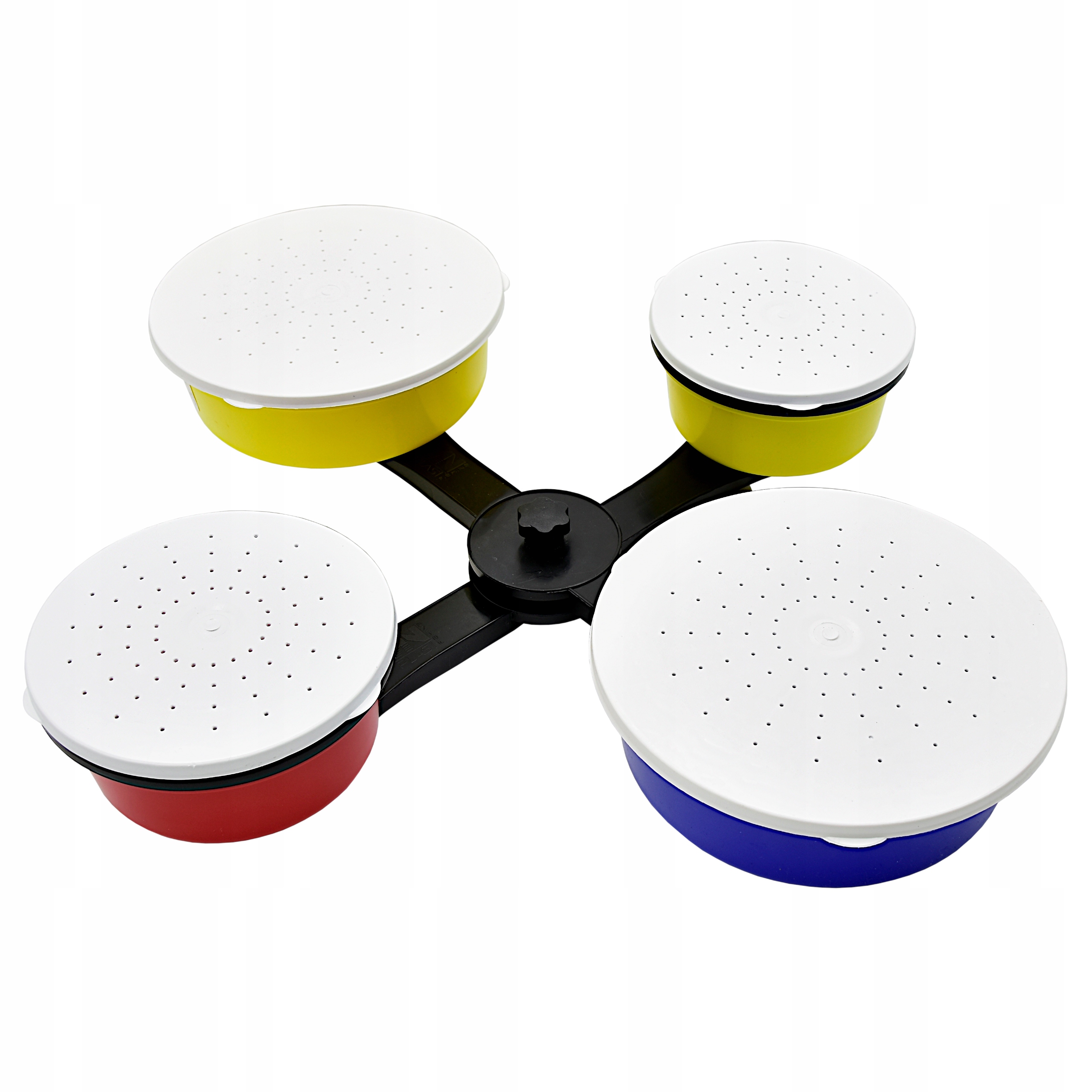 PODSTAWA z gwintem + 2 x POJEMNIK 0,4L + 2 x 0,7L Model poczwórna