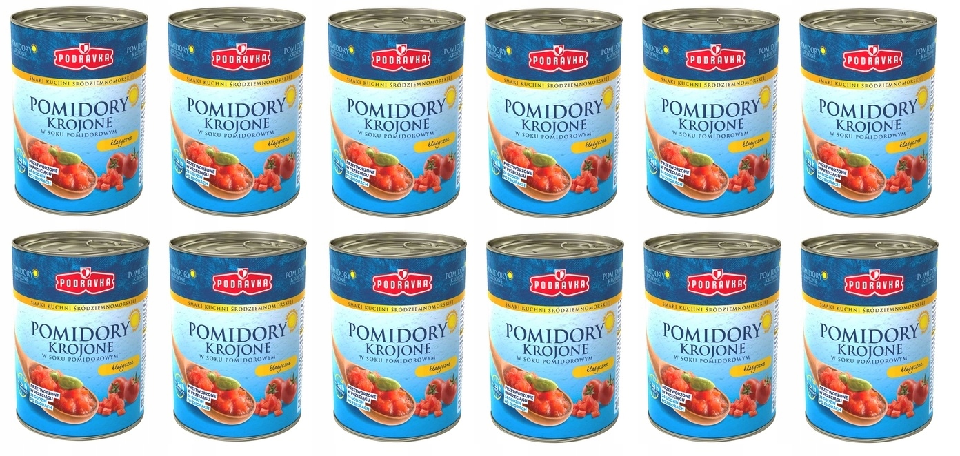 12x 400g Podravka pomidory krojone Zgrzewka