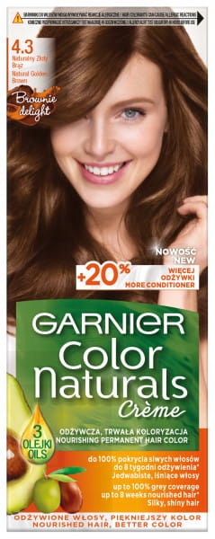 

Garnier Color Naturals 4.3 Farba Złoty Brąz