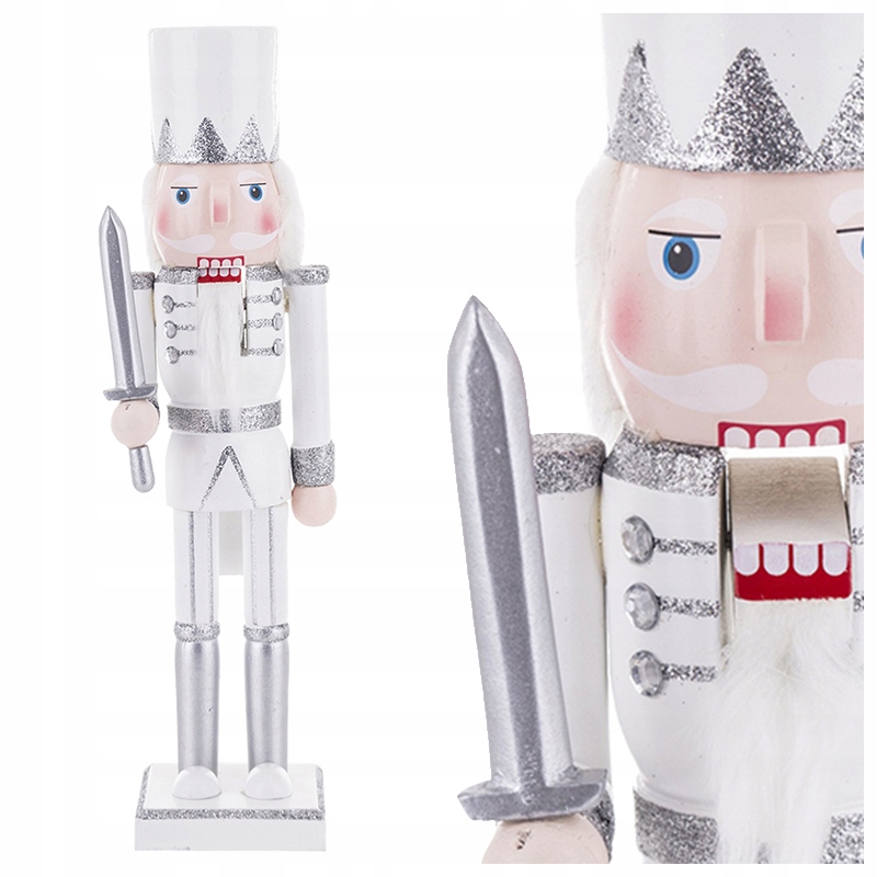 

Drewniana figurka dziadek do orzechów z mieczem