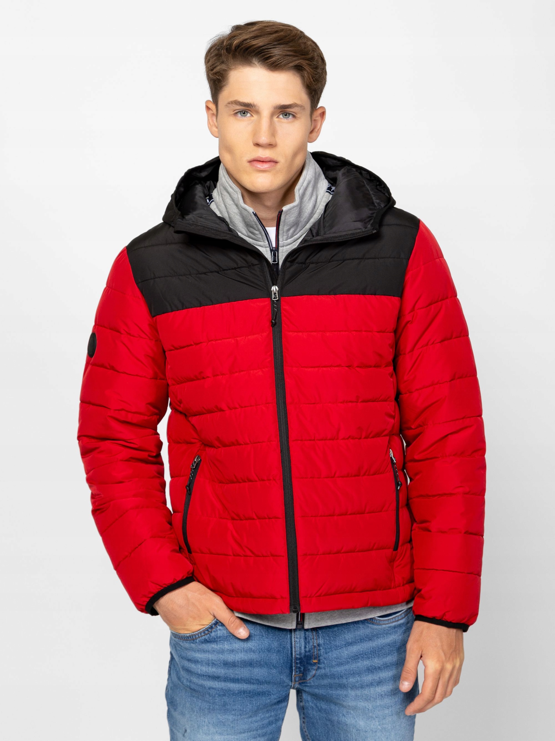 Heavy Tools Pánská Zimní Bunda S Kapucí Neko Tomato Červená 3XL