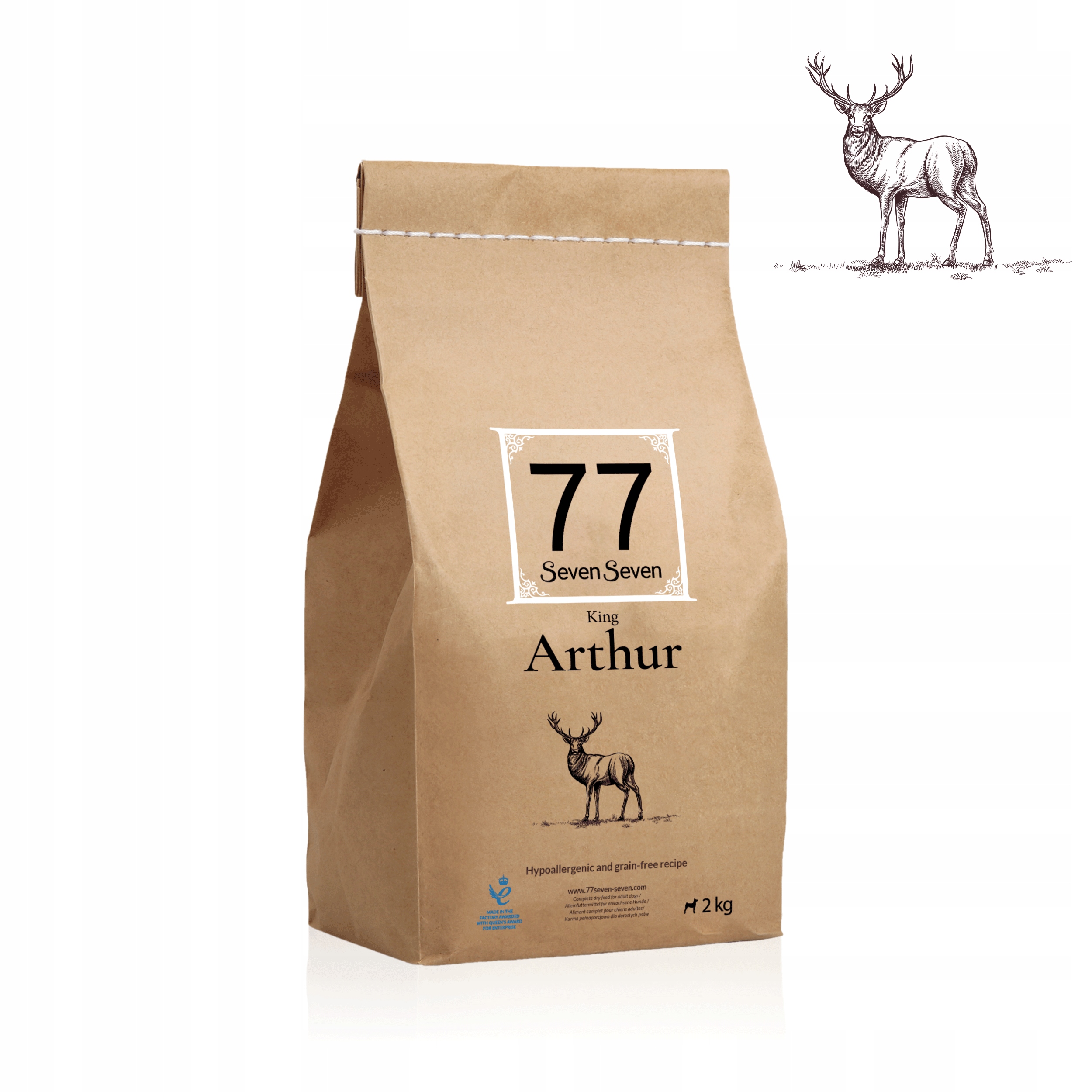 Arthur 2kg z dziczyzną i łososiem 77 Petfood