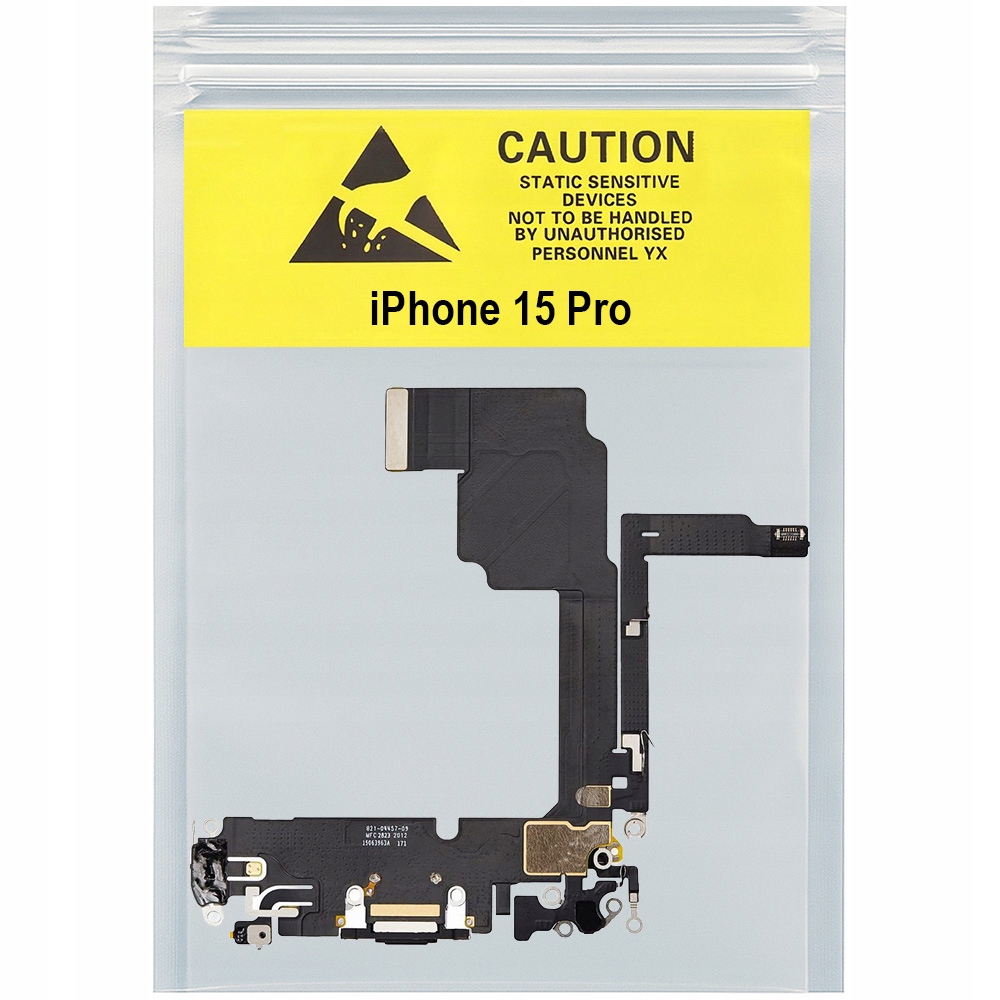 Złącze gniazdo ładowania dock do iPhone 15 Pro Org czarne