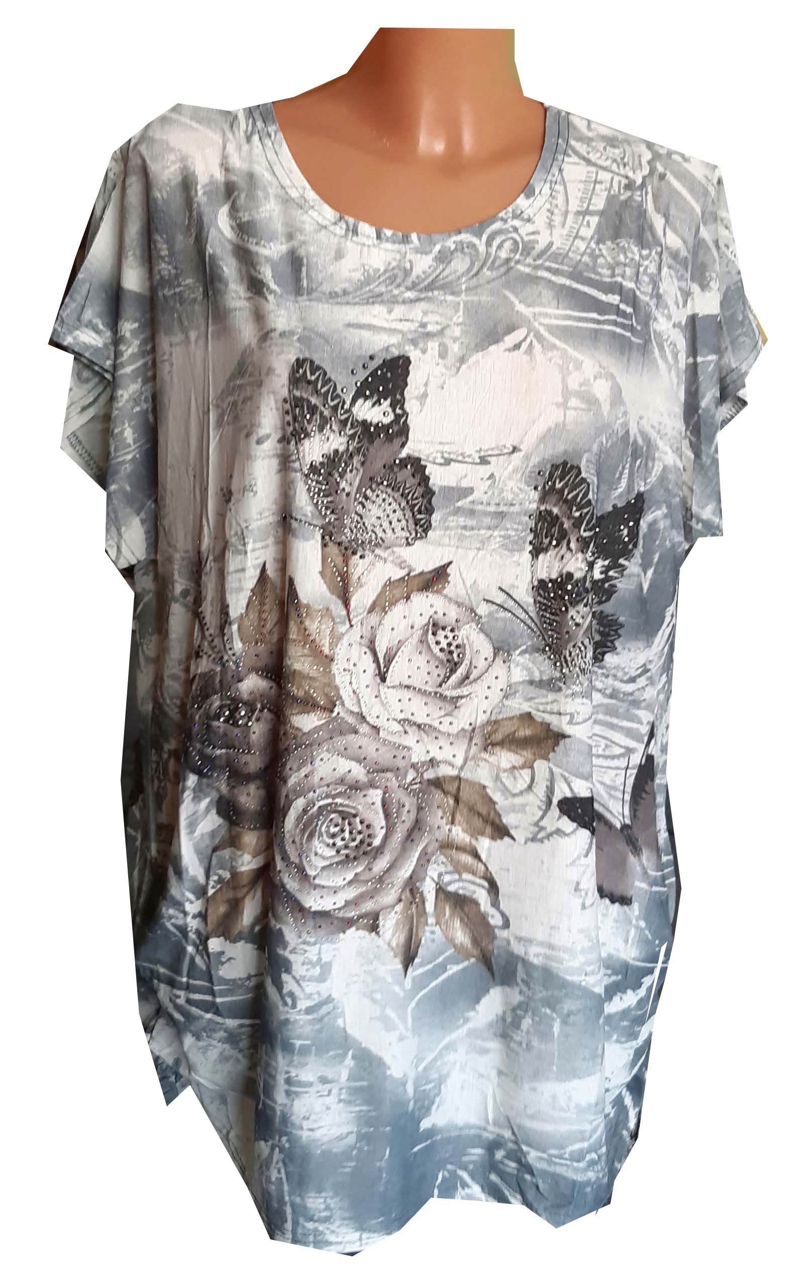 

Bluzka Tunika kobieca cyrkonie L/XL