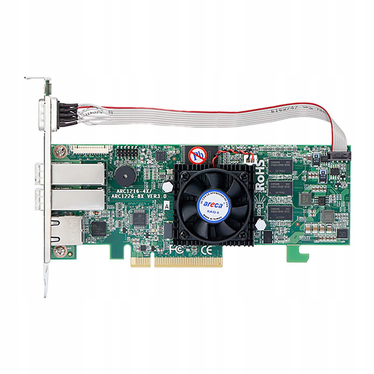 Řadič Raid Areca ARC-1226-8X 8x Ext 2x SFF-8644 Sas/sata 12G PCIe