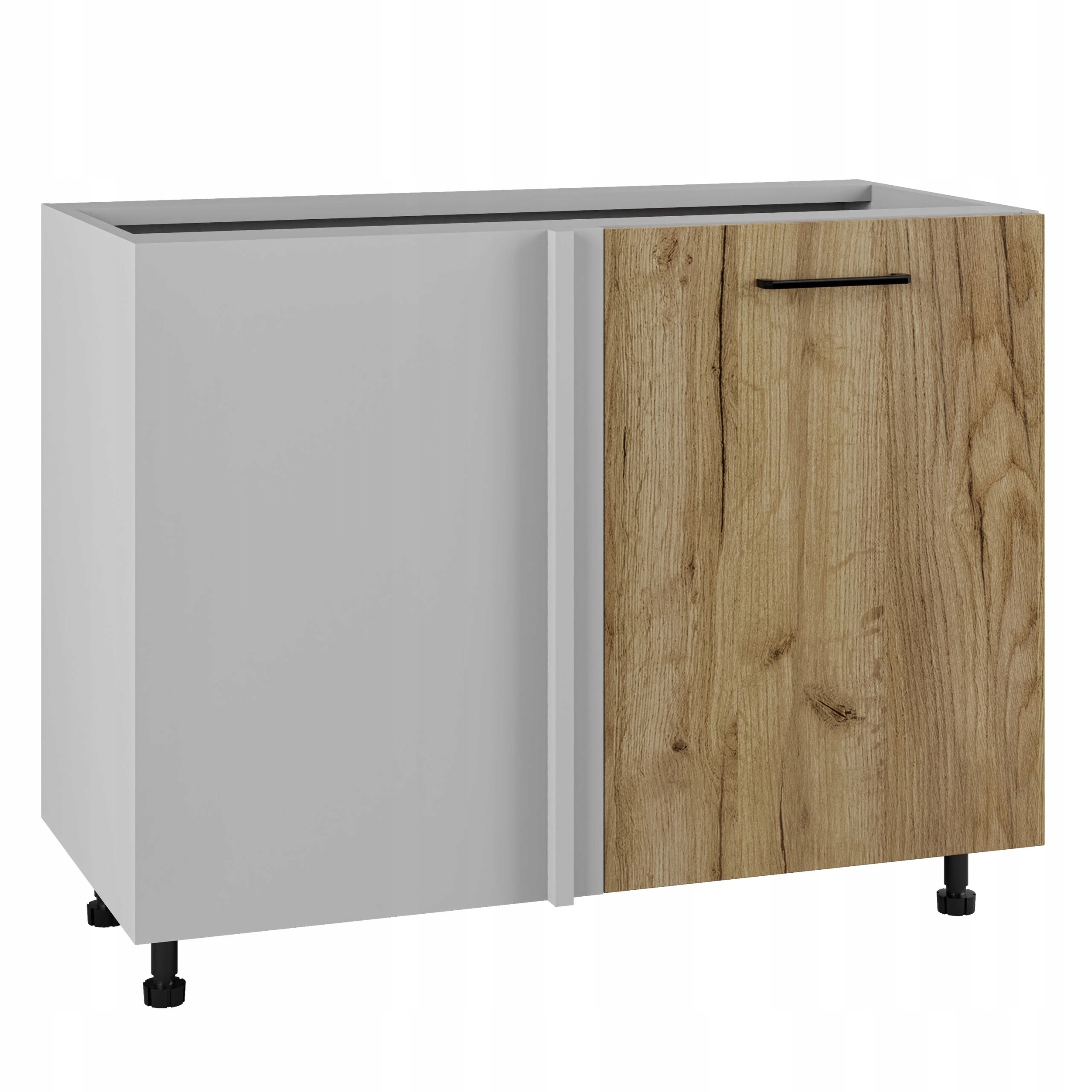 Dolní rohová kuchyňská skříňka 105 Tafla Dub Craft zlatý