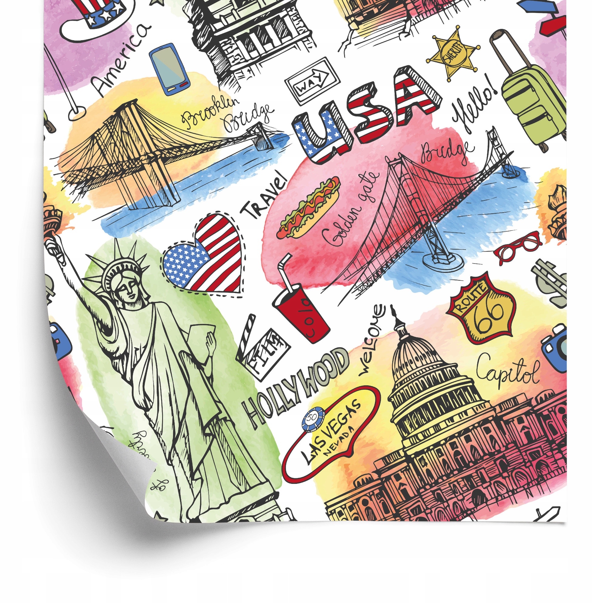 Tapeta Atrakcie Usa 50x1000 cm