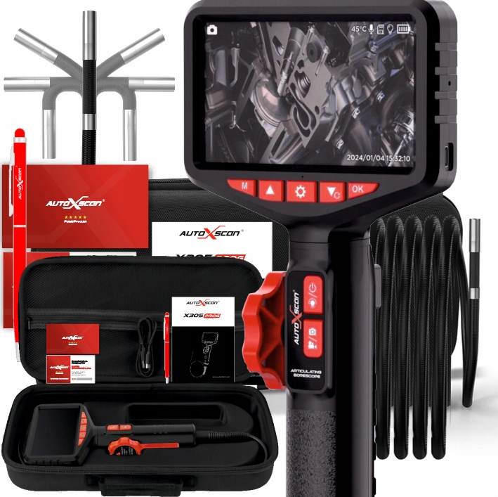 Inšpekčná kamera AutoXscan X305 Pro 210° IP67 LCD 1080 Hd Endoskop