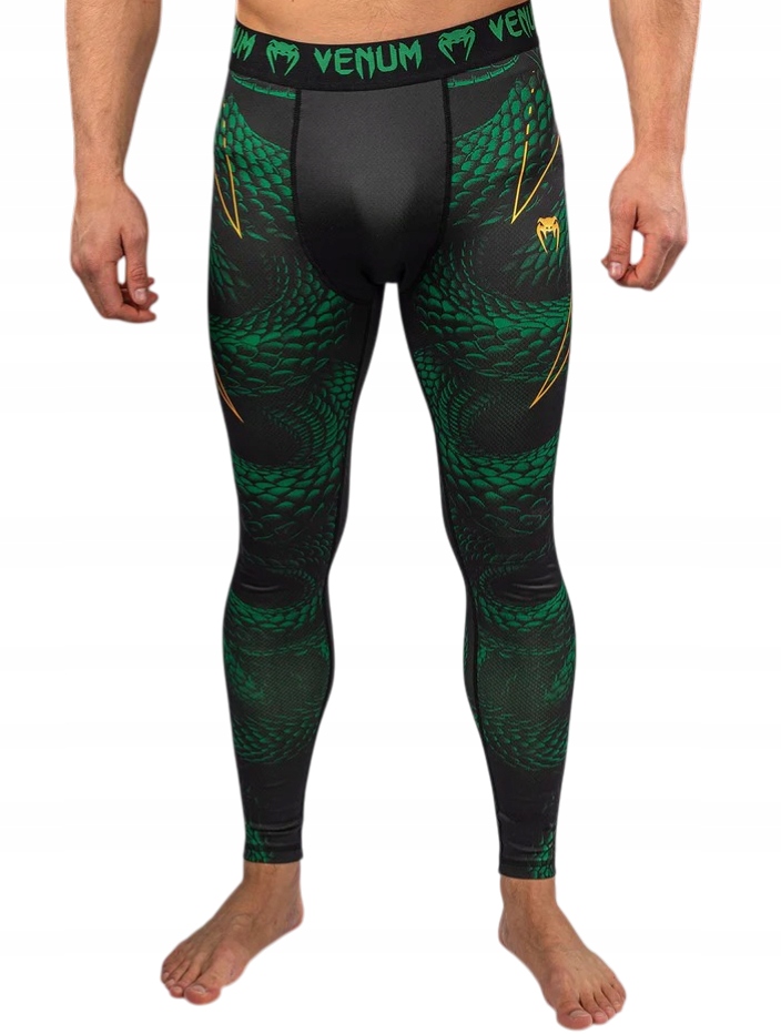 Venum Legginsy Spats Matupa Black/Green/Gold XL