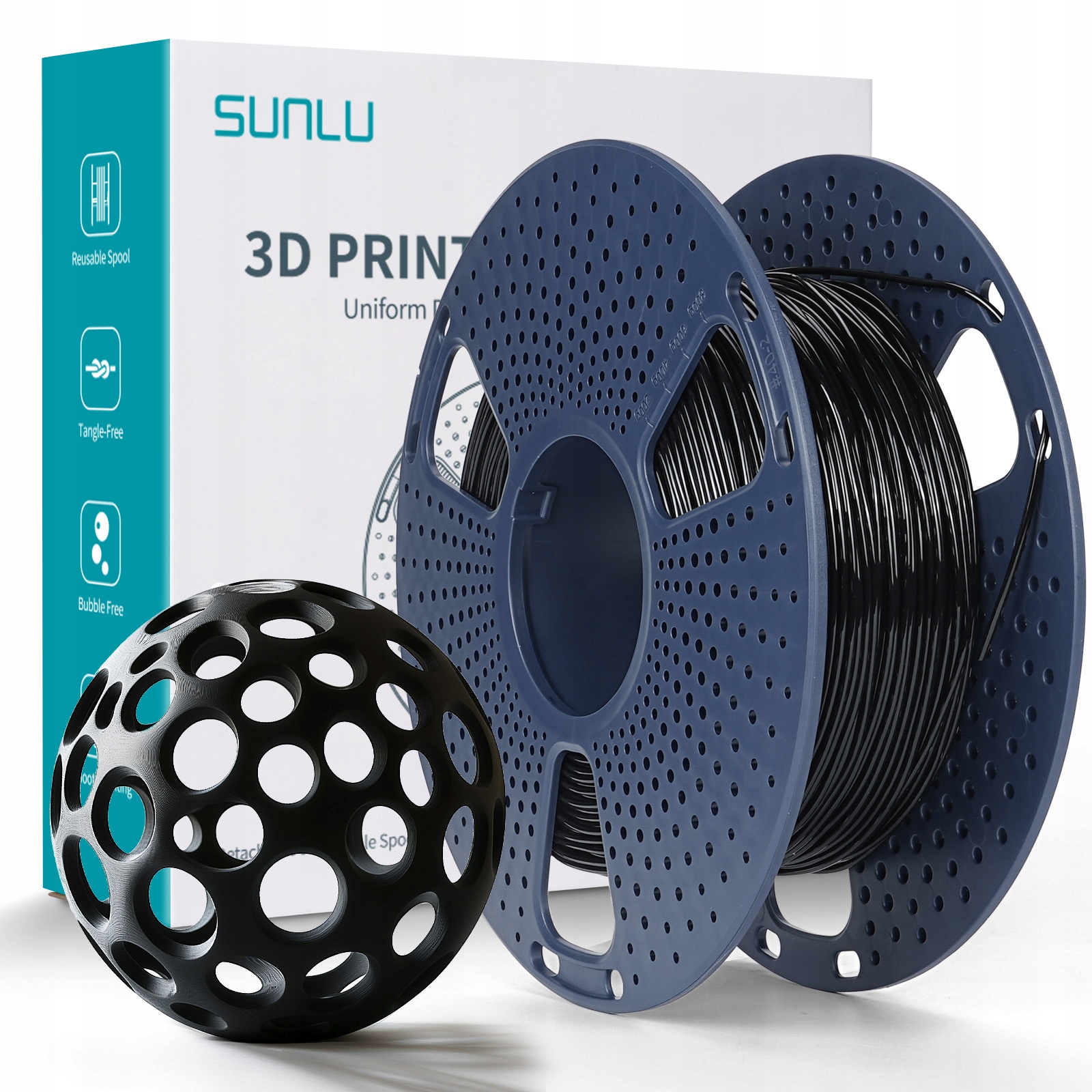 Filament TPU Sunlu 1,75 mm 500 g czarny • Cena, Opinie Allegro