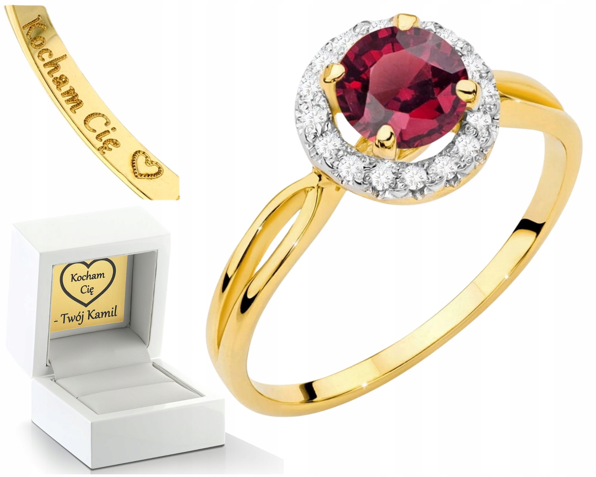 Prstýnek Přírodním Rubín , Dárek A Dárkem