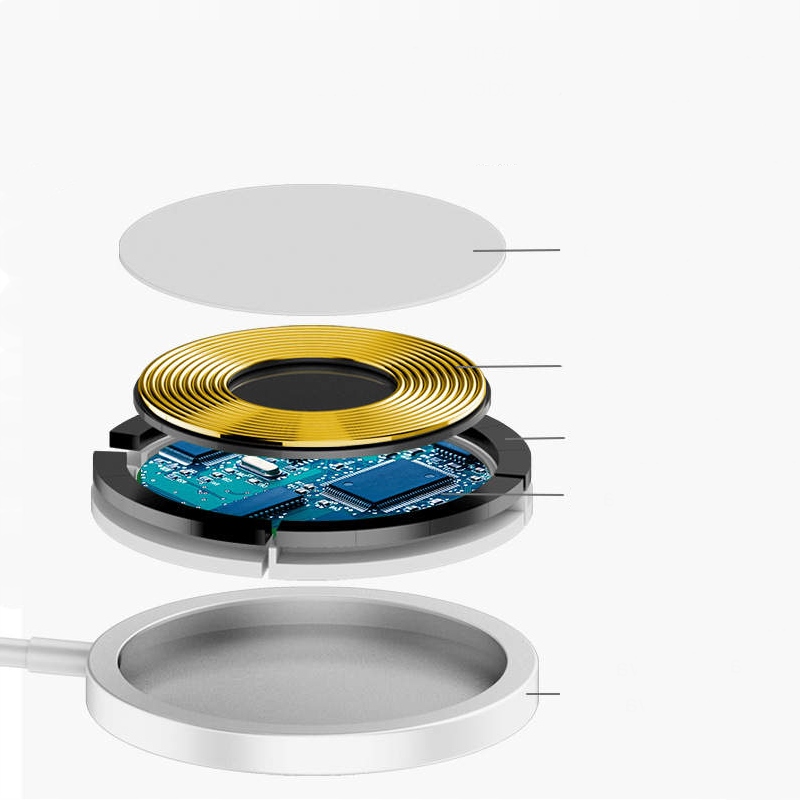 ŁADOWARKA INDUKCYJNA BEZPRZEWODOWA DO IPHONE MAGSAFE APPLE KOMPLET 20W QI Złącza USB 3.1 typ C USB typ C