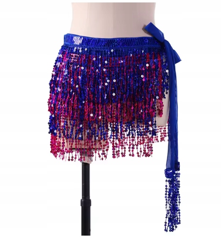 Chusta Do Tańca Brzucha Dla Kobiet Kolorowa Z Cekinami 125