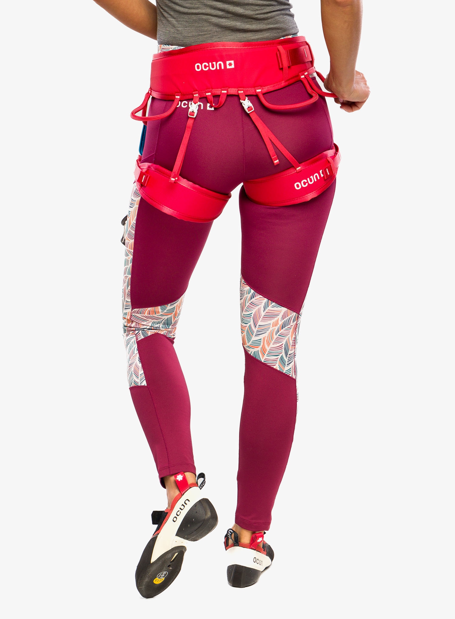 Uprząż wspinaczkowa Ocun Twist - red M-XL Kolor czerwony