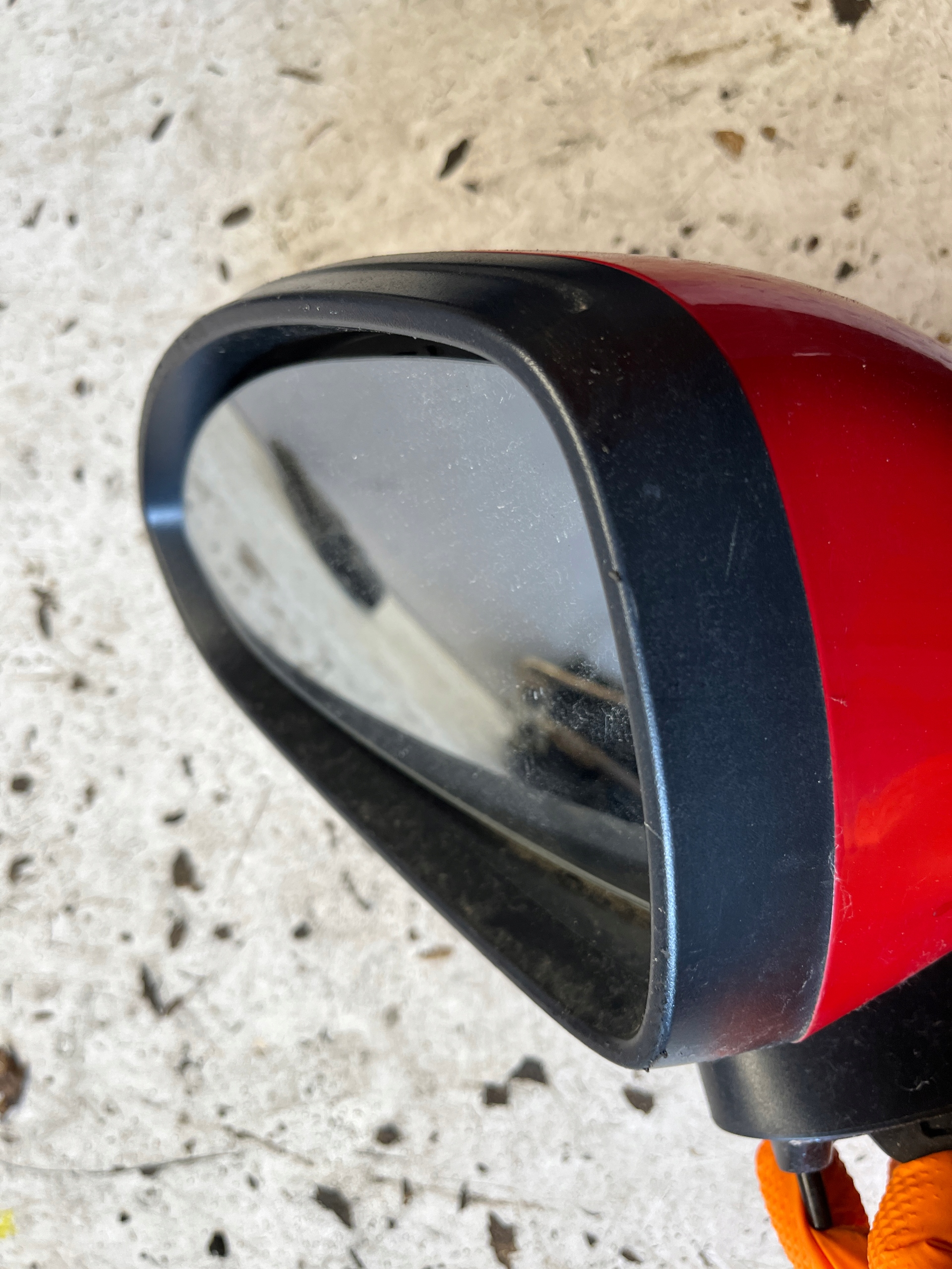 OPEL CORSA E mirror left 3 PIN Z547 red ANGIELSKIE UK