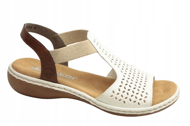 Sandály Rieker 65917-80 vel.40 Pohodlné Bílé