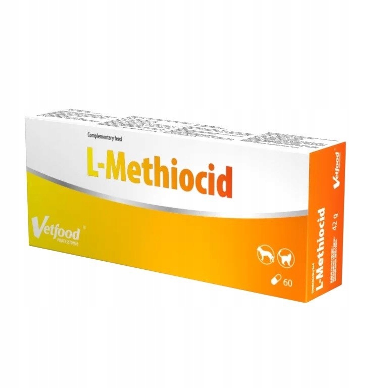 VetFood L-Methiocid podporuje močový systém, pes a kočka 60 kapslí