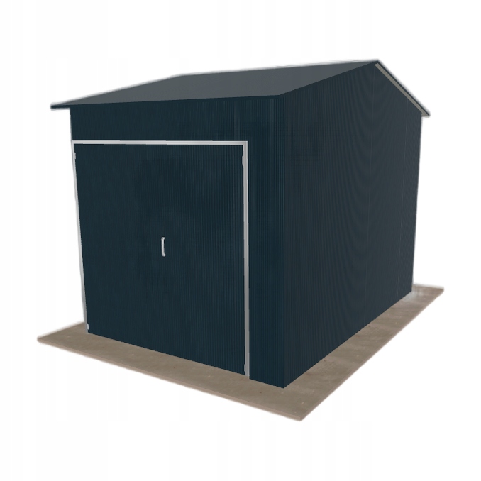 Ocelová hala 3.5x5 m se dvěma sloupky Grafit Vysoká