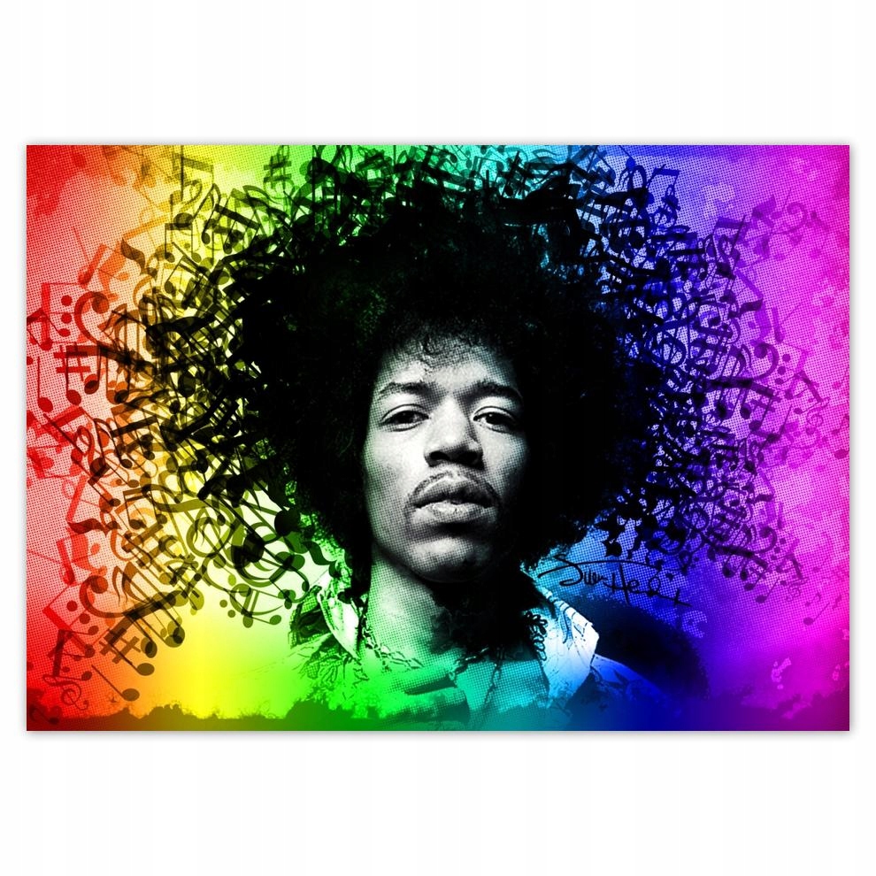 

Plakaty 70x50 Tęczowy Hendrix